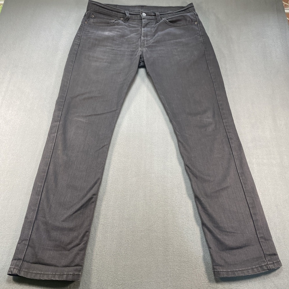 Levi's 511 Slim Fit Jeans Mens 34x32 Gray WaterLess Stretch Denim 5098